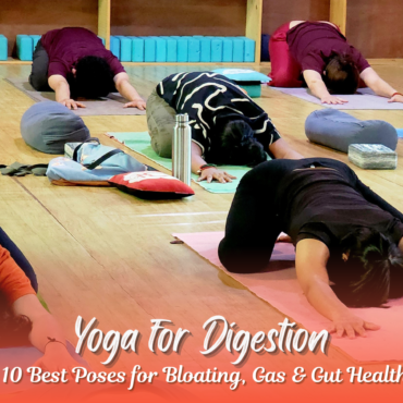 Yoga for Digestion: 10 Best Yoga Poses for Better Digestion & Gut Health "Vajrasana yoga pose for digestion and gut health" "Best yoga pose to relieve bloating naturally"