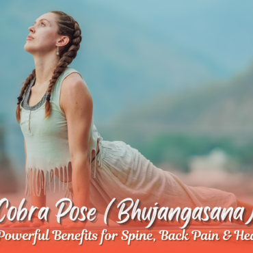 Bhujangasana step-by-step demo Cobra pose benefits for spine Bhujangasana variations Purna and Tiryak