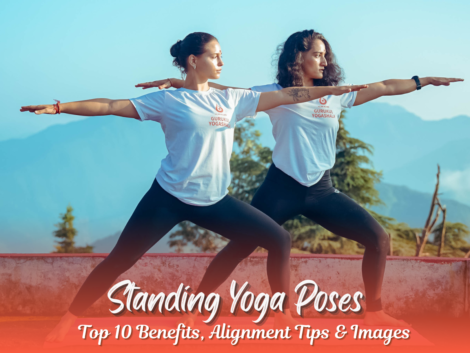 Tadasana yoga pose step-by-step image Standing yoga pose for balance - Vrikshasana