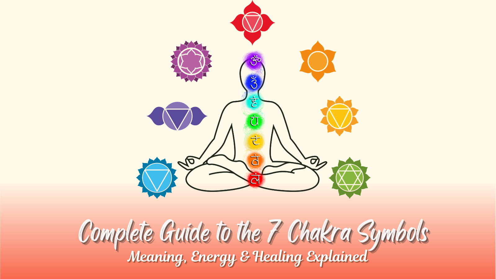 Complete Guide to the 7 Chakras Symbols: Meaning, Energy & Healing Explained | Gurukul Yogashala | Best Yoga Teacher Training School in Rishikesh